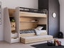 Hanah Home Cama Extraíble Crema y Roble